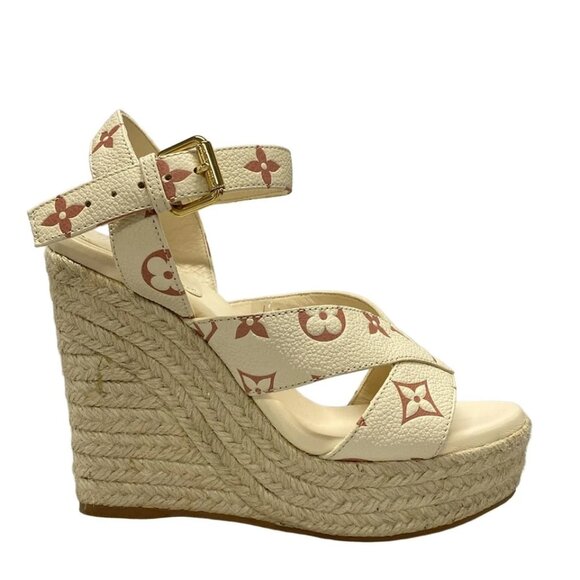 LOUIS VUITTON Starboard Line Sandals - Cream Pink Women's Sandals 728-072925 - Picture 2 of 11